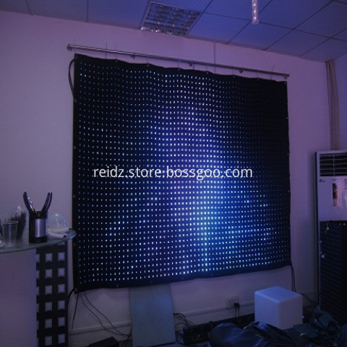 Black LED Background Light Stage Curtain